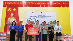 Đoàn Thanh niên Chính phủ hỗ trợ hơn 500 triệu đồng cho đồng bào vùng lũ