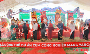 Gia Lai: Động thổ Cụm công nghiệp Mang Yang 2 vốn đầu tư 400 tỷ đồng