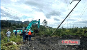 Bão số 4 có thể ảnh hưởng lưới điện Quảng Ninh, Hải Phòng