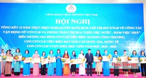 'Giỏi việc nước, đảm việc nhà': Dấu ấn cống hiến của phụ nữ Công Thương 