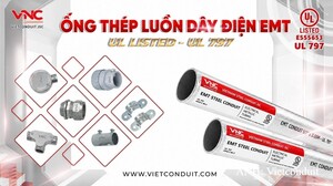 Ống thép luồn dây điện EMT: Giải pháp an toàn cho hạ tầng trọng điểm