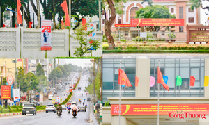 Gia Lai: Phố núi Pleiku trang hoàng cờ hoa mừng Quốc khánh 2/9