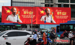 TP. Hồ Chí Minh: Rực rỡ cờ hoa trước thềm Quốc khánh 2/9