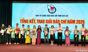 Báo Công Thương đoạt giải Khuyến khích Giải Báo chí tỉnh Gia Lai 2026