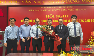 Viện Hàn lâm Khoa học và Công nghệ Việt Nam có tân Phó Chủ tịch