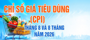 Infographic | Chỉ số giá tiêu dùng tháng 8 và 8 tháng năm 2026
