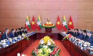 Tổng Bí thư, Chủ tịch nước Tô Lâm hội đàm với Tổng thống Myanmar Min Aung Hlaing
