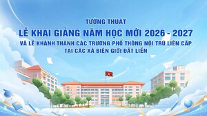 TRỰC TIẾP: Lễ khai giảng năm học 2026 - 2027 và khánh thành các trường nội trú liên cấp
