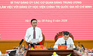 Xây dựng Đảng bộ thật sự tiêu biểu, mẫu mực, xứng tầm Trường Đảng Trung ương