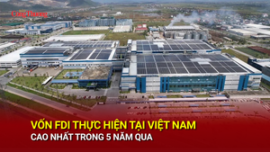 Giải ngân FDI 8 tháng đạt mức cao nhất 5 năm