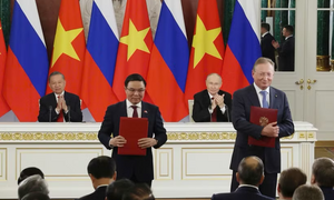 Tổng Bí thư, Chủ tịch nước Tô Lâm và Tổng thống Nga chứng kiến Lễ trao các văn kiện hợp tác