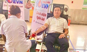 Cán bộ điện lực A Lưới lan tỏa tinh thần hiến máu, sống có trách nhiệm