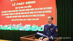 Bộ Tư lệnh Vùng Cảnh sát biển 3 phát động đợt thi đua cao điểm