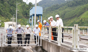 Kiểm tra công tác an toàn đập, hồ chứa tại Thủy điện Sông Bung 4