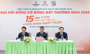 PVCFC thông qua các quyết sách tại Đại hội cổ đông bất thường 2026