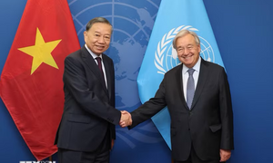 Tổng Bí thư, Chủ tịch nước Tô Lâm gặp Tổng Thư ký Liên hợp quốc António Guterres