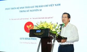 Cục trưởng Cục Báo chí Lưu Đình Phúc: AI không thể thay thế năng lực, trách nhiệm của người làm báo