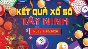 XSTN 1/10 trực tiếp kết quả xổ số Tây Ninh hôm nay 1/10/2026