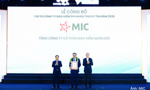 Bảo hiểm Quân đội 11 năm liên tiếp trong Top 10 Doanh nghiệp bảo hiểm phi nhân thọ uy tín