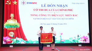 EVNNPC đón nhận Cờ Thi đua của Chính phủ