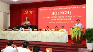 Đoàn đại biểu Quốc hội TP. Cần Thơ tiếp xúc cử tri