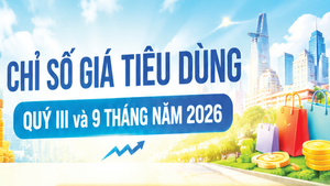 Infographic | Chỉ số giá tiêu dùng quý III và 9 tháng năm 2026