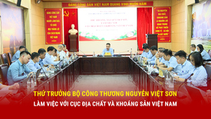 Thứ trưởng Bộ Công Thương Nguyễn Việt Sơn làm việc với Cục Địa chất và Khoáng sản Việt Nam