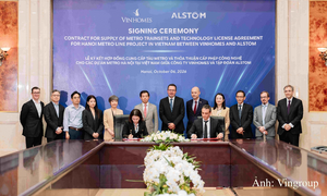 Vingroup và Alstom hợp tác phát triển tuyến đường sắt đô thị Hà Nội