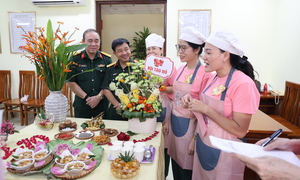 Học viện Chính trị: Sôi nổi Cuộc thi nấu ăn 'Bếp ấm yêu thương' kỷ niệm 20/10