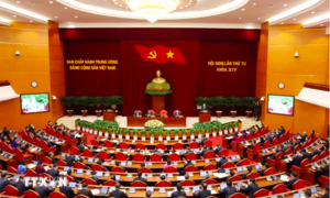 Thông cáo báo chí về ngày làm việc thứ ba Hội nghị lần thứ tư Ban Chấp hành Trung ương Đảng khóa XIV