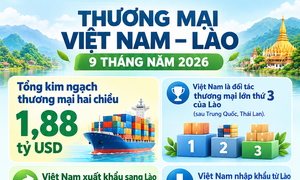 Infographic | Việt Nam là đối tác thương mại lớn thứ 3 của Lào 