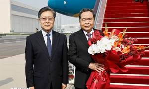 Chủ tịch Quốc hội Trần Thanh Mẫn bắt đầu thăm chính thức Trung Quốc