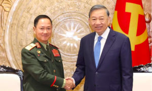 Tổng Bí thư, Chủ tịch nước Tô Lâm tiếp Phó Thủ tướng, Bộ trưởng Bộ Quốc phòng Lào