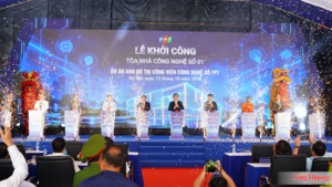 Khởi công tòa nhà đầu tiên tại Khu đô thị Công viên công nghệ số FPT