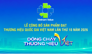 Hôm nay (16/10) diễn ra Lễ công bố sản phẩm đạt Thương hiệu quốc gia năm 2026