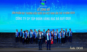 DOJI được vinh danh Thương hiệu quốc gia Việt Nam 16 năm liên tiếp