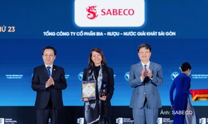 SABECO được vinh danh Top 10 Thương hiệu mạnh Việt Nam