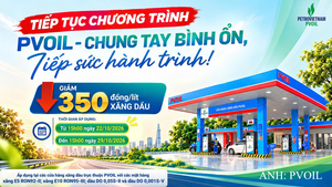 PVOIL tiếp tục giảm giá 350 đồng/lít xăng dầu đến ngày 29/10
