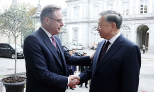 Thủ tướng Vương quốc Bỉ Bart De Wever chủ trì Lễ đón Tổng Bí thư, Chủ tịch nước Tô Lâm
