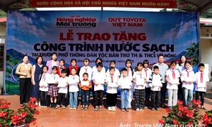Quỹ Toyota Việt Nam bàn giao công trình nước sạch tại Cao Bằng