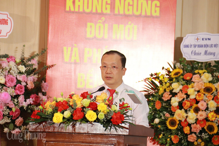 Đồng chí Nguyễn Đức Ninh, Bí thư Đảng ủy, Tổng Giám đốc NSMO phát biểu. Ảnh: Thanh Tuấn