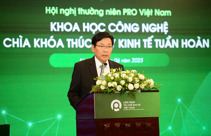 Ông Phạm Phú Ngọc Trai - Chủ tịch Liên minh Tái chế Bao bì Việt Nam (PRO Việt Nam). Ảnh: Minh Khuê.