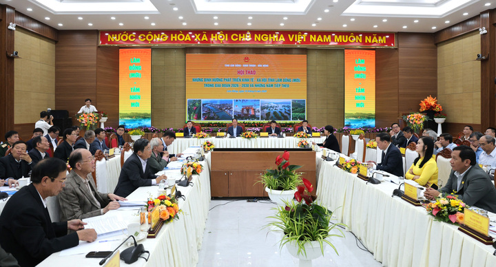 Hội thảo, đào tạo với chủ đề “Sản phẩm được xác lập nhãn hiệu chứng nhận: Định vị thương hiệu – Mở rộng thị trường” (Ảnh: Báo Lâm Đồng)