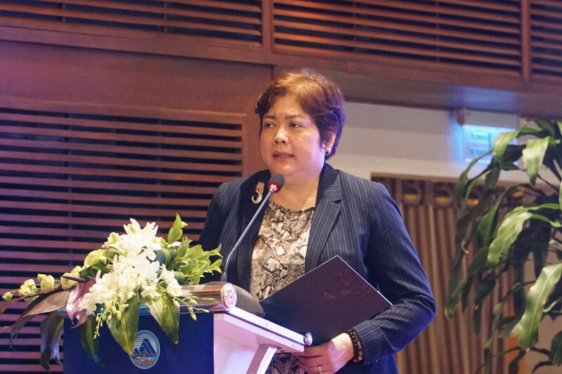 Bà Nguyễn Thị Thanh Hương, Giám đốc Công ty TNHH Thương mại và Dịch vụ Big Bang Hàng Hiệu (Ảnh: Vũ Lê)