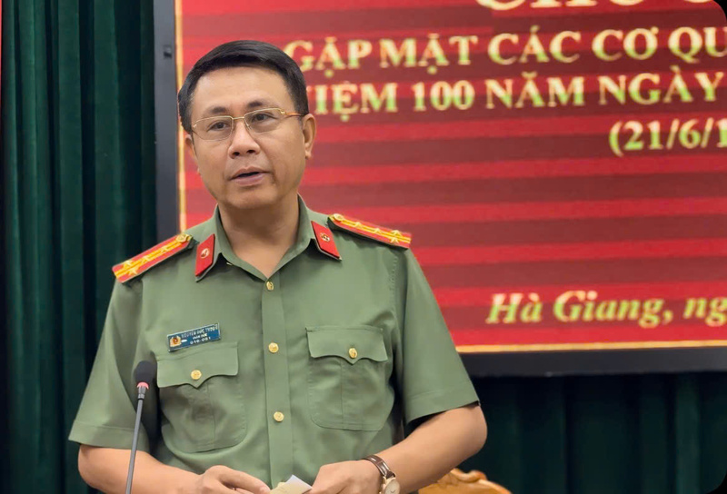 Đại tá Nguyễn Đức Thuận - Giám đốc Công an tỉnh Hà Giang. Ảnh: Thanh Thảo