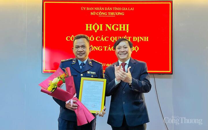 Ông Đinh Văn Hà, nguyên Phó Cục trưởng Cục Quản lý thị trường được bổ nhiệm giữ chức Phó Chi cục trưởng Chi cục Quản lý thị trường Gia Lai. Ảnh: Hiền Mai