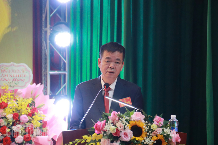 Đồng chí Cao Văn Sơn, Bí thư Đảng ủy, Chủ tịch HĐTV Tổng công ty Giấy Việt Nam. Ảnh: Thanh Tuấn