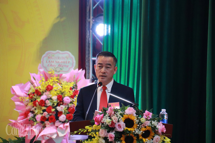 Đồng chí Đào Ngọc Cường, Phó Bí thư thường trực Đảng uỷ Tổng công ty Giấy Việt Nam. Ảnh: Thanh Tuấn
