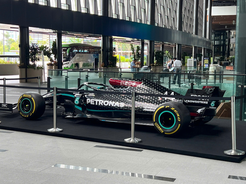 Xe đua F1 của đội Mercedes-AMG do Petronas cung cấp nhiên liệu. Ảnh: Lê An