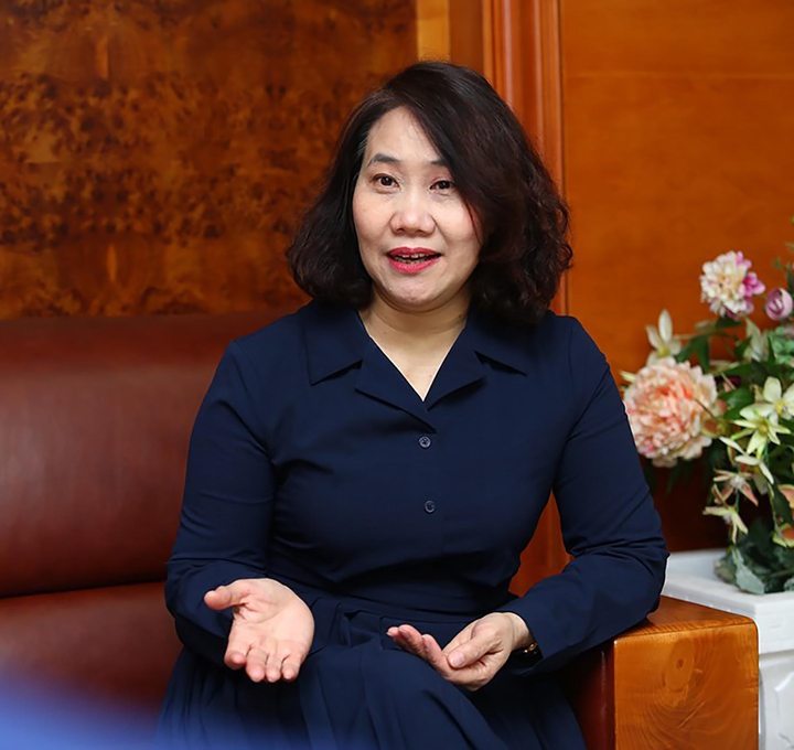 Bà Nguyễn Thị Hương - Cục trưởng Cục Thống kê (Bộ Tài chính). Ảnh: Nguyễn Hương